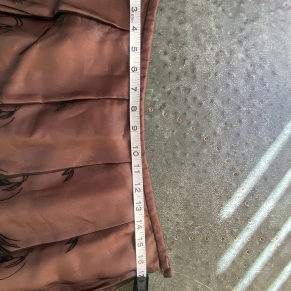 Ladies Designer Cocktail Skirt Black Embroidery David Meister - Picture 3 of 11